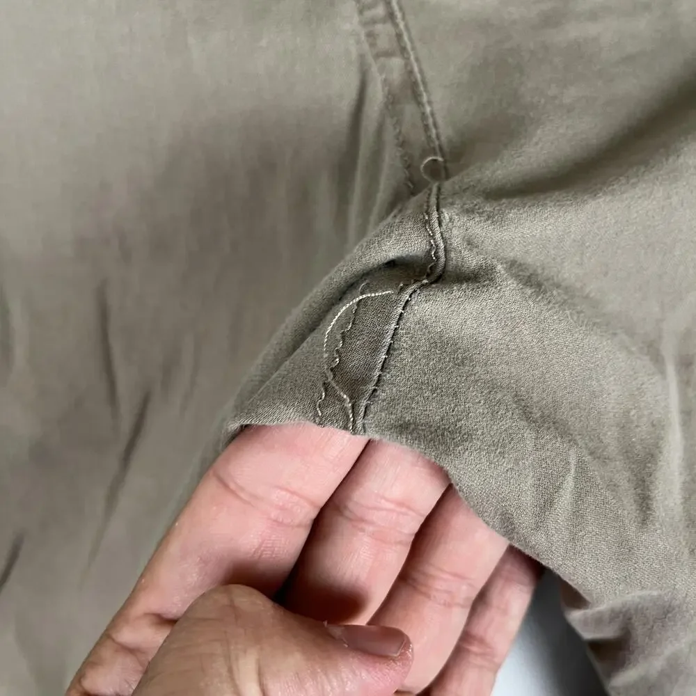BC Clothing Cargo Pants Mens Large X 30 Beige Convertible Belted Hiking Outdoor